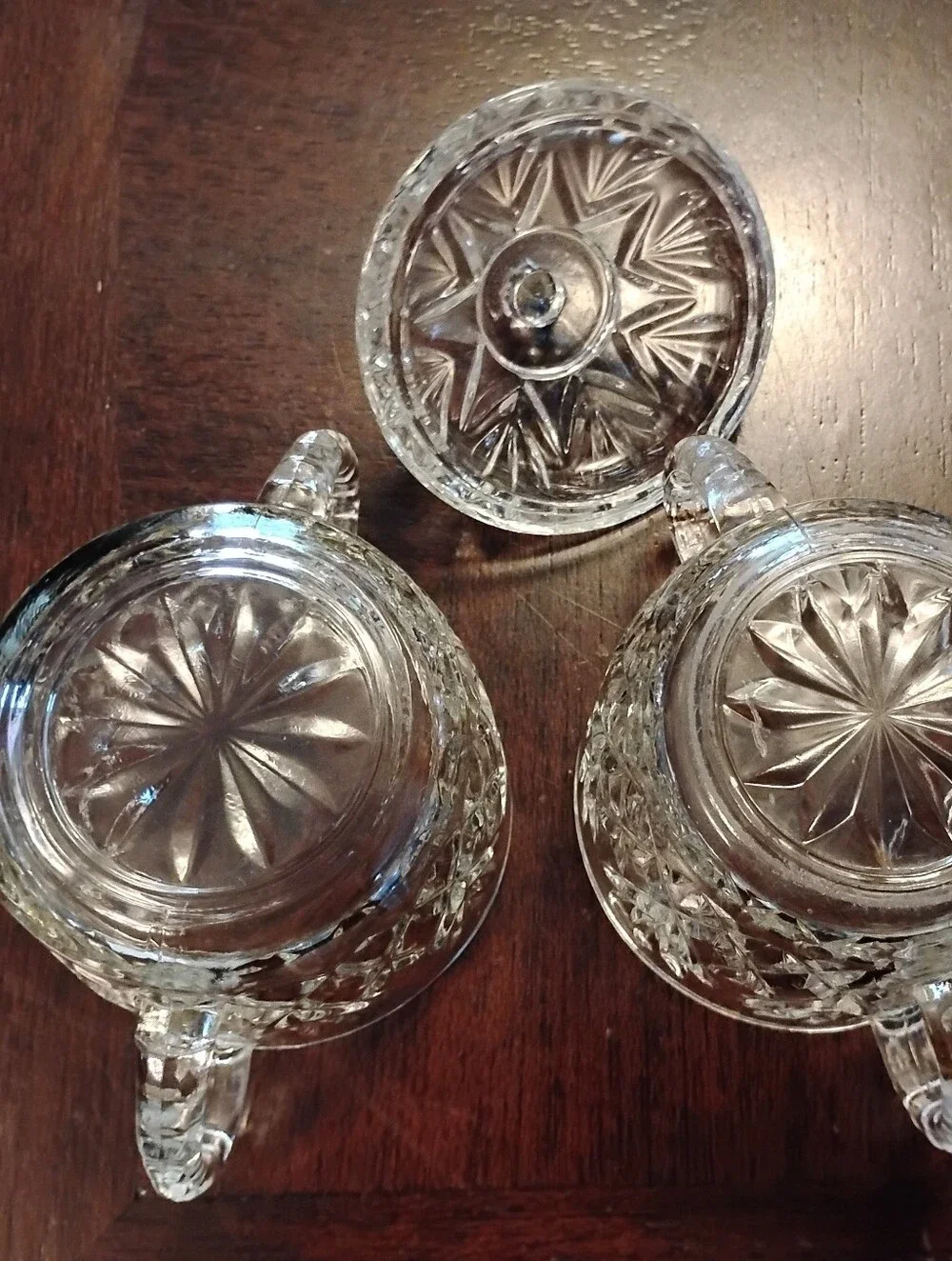 2 Anchor Hocking Sugar Bowls And Toothpick Holder See Description